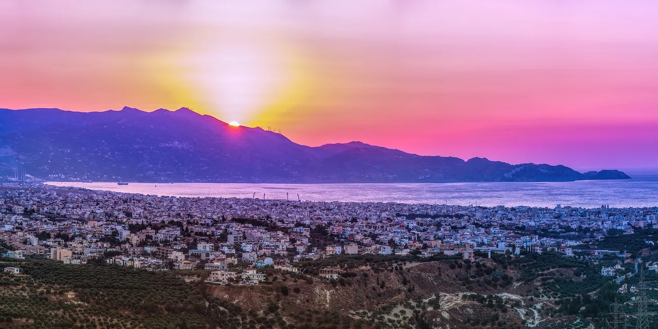 Heraklion at sunset, Czech Republic