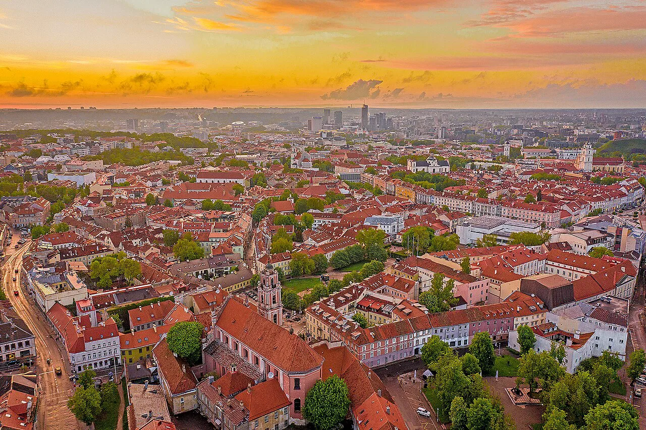 Vilnius old town by Augustas Didzgalvis, Lithuania