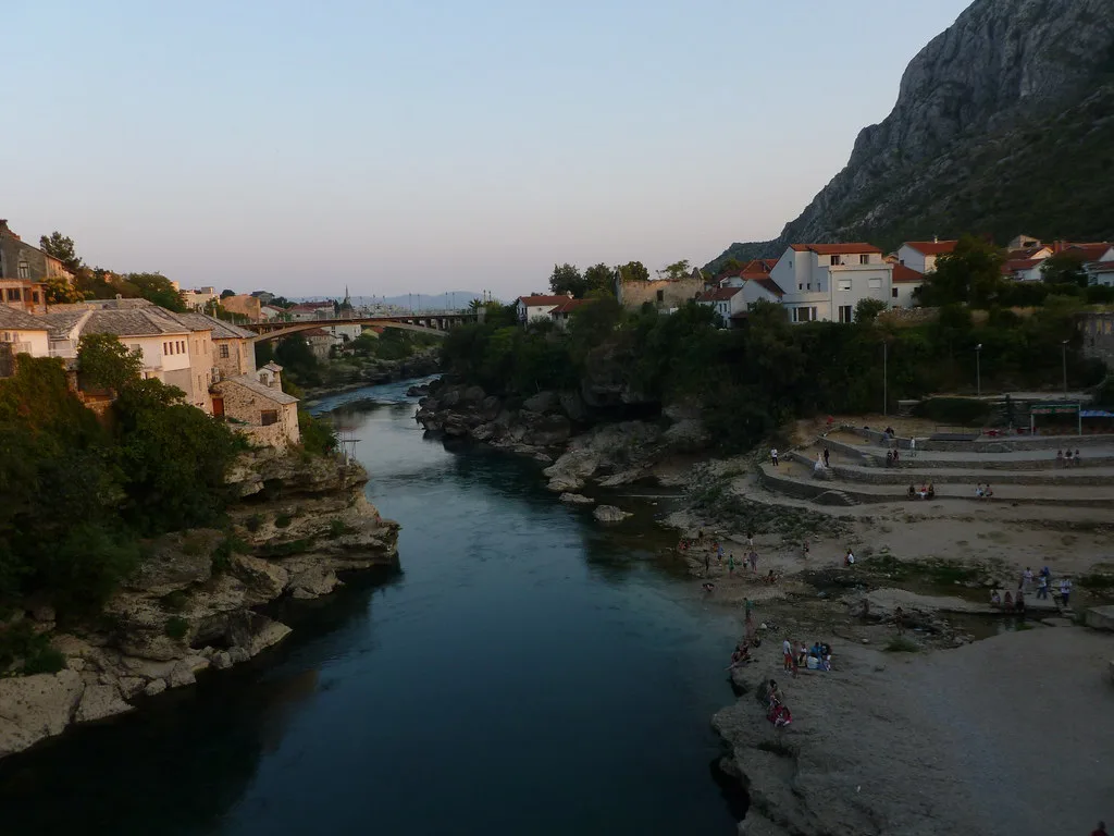 Neretva at dusk, Bosnia and Herzegovina