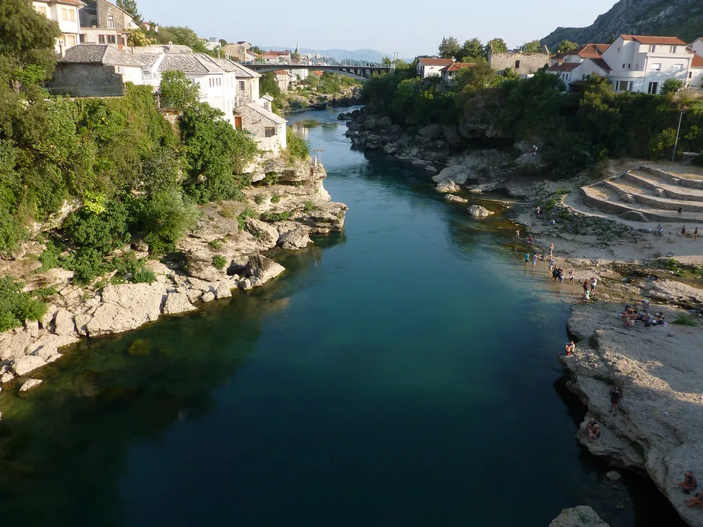Neretva at midday, Bosnia and Herzegovina