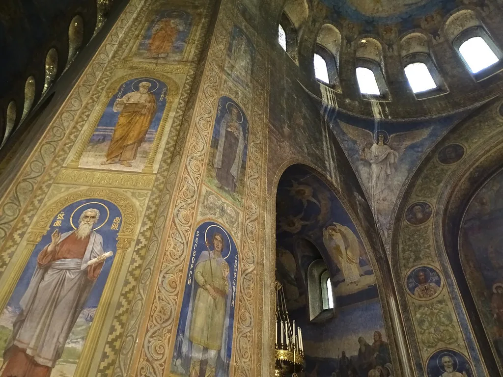 Interior of Alexander Nevsky Cathedral - Sofia - Bulgaria