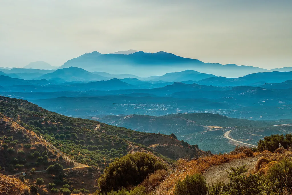 Cretan mountains in the evening, Czech Republic