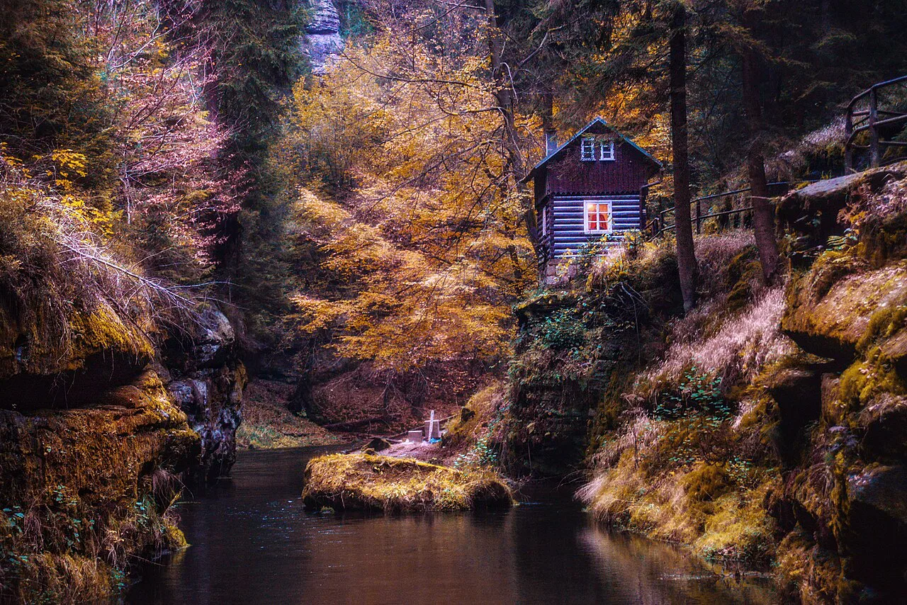 Bohemian Switzerland in Fall Colors, Czech Republic