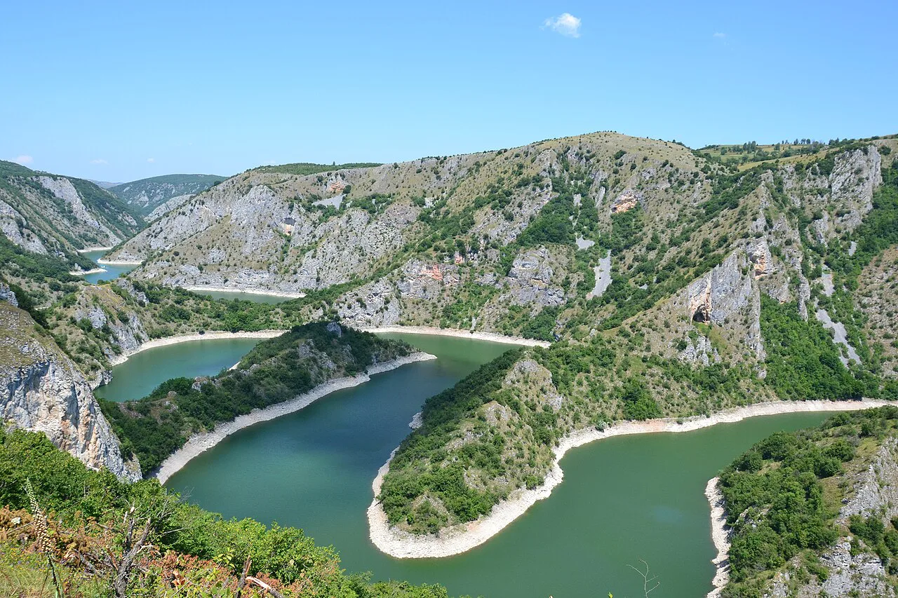 Uvac rivier, Servië, Serbia