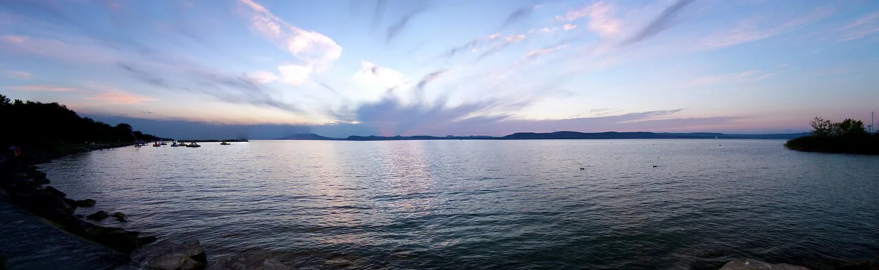 View of Lake Balaton from Siófok, Hungary
