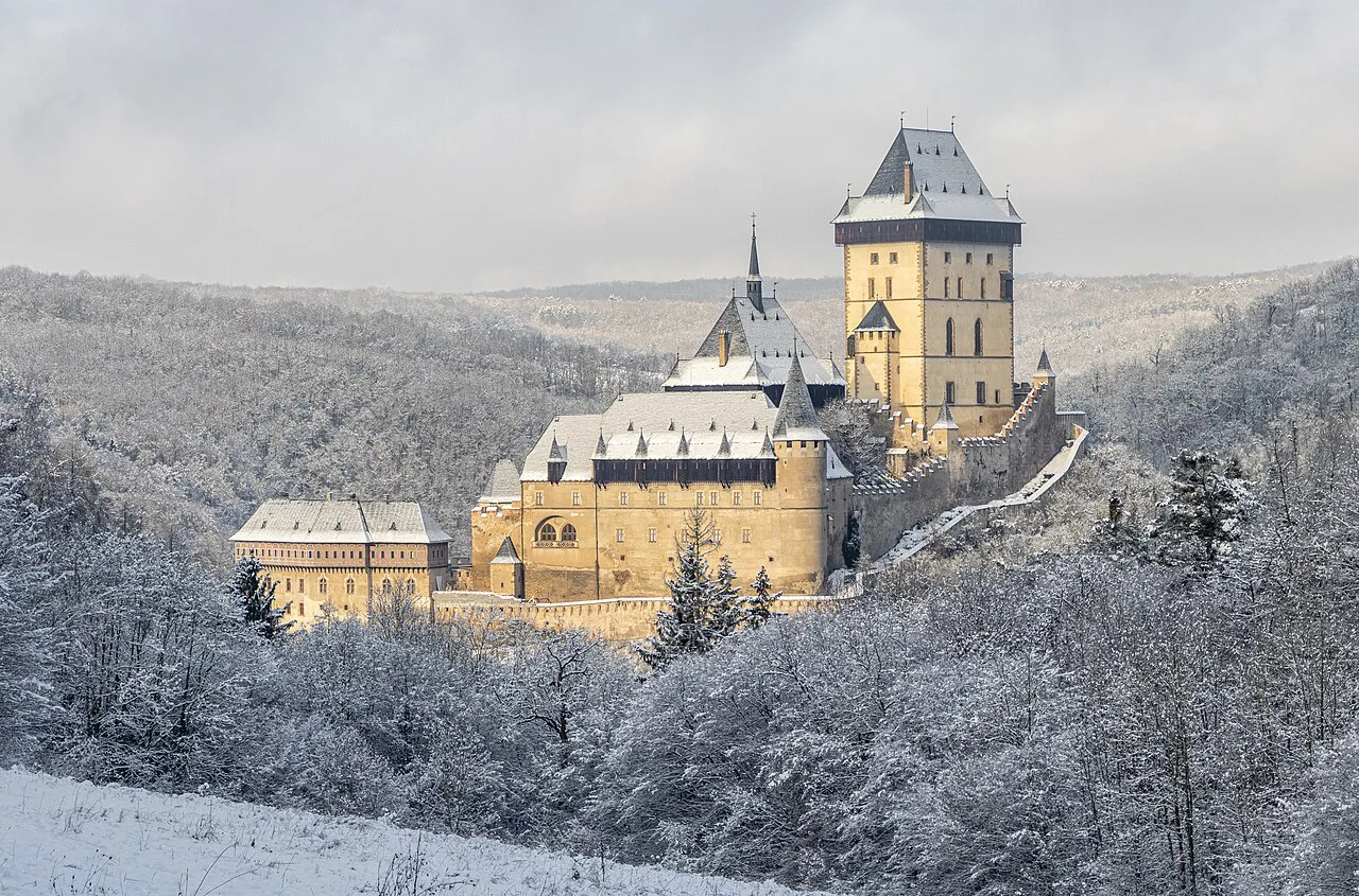 Karlštejn in winter, Czech Republic