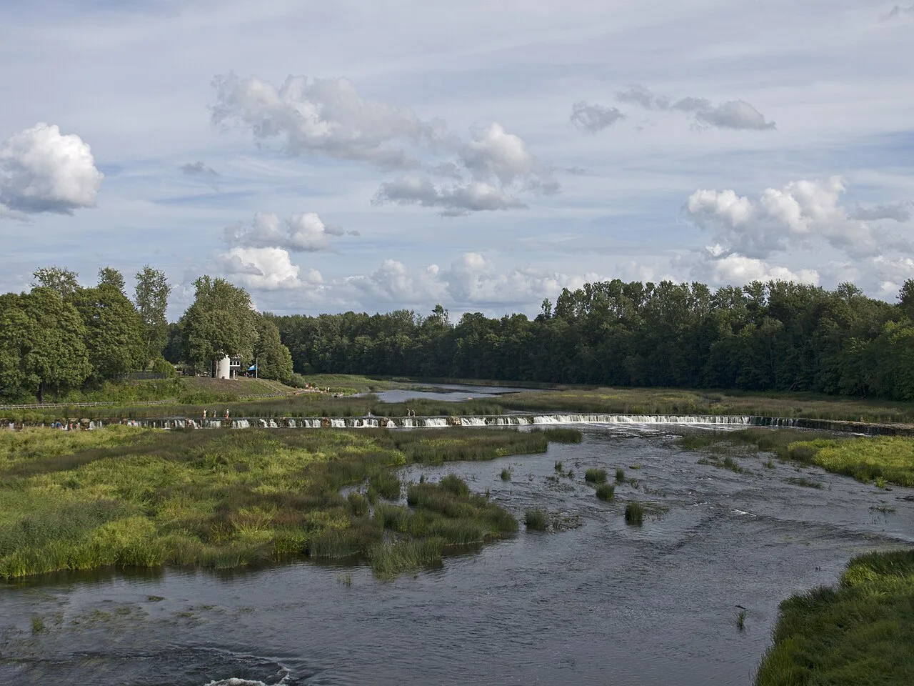 Venta Rapid from the left bank, Latvia