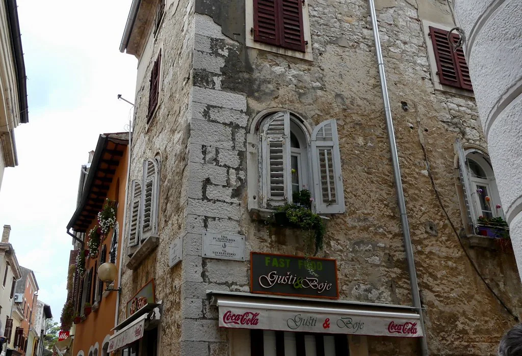 Croatie, Poreč, Decumanus ulica et Svetog Eleuterija ulica