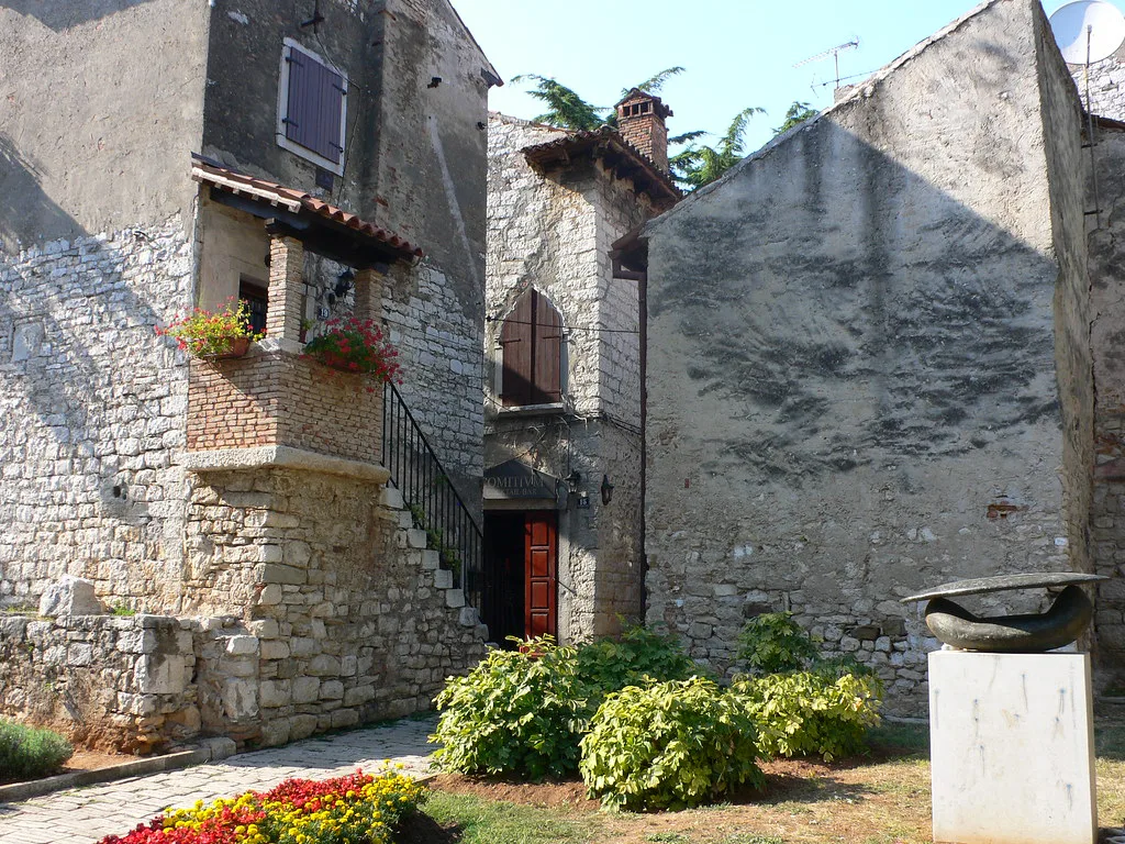 The old town of Porec in Istria
