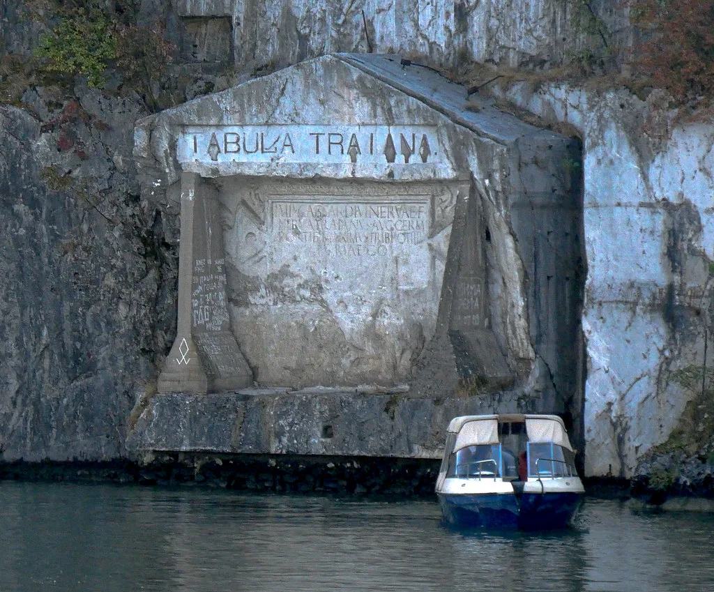 Trajanova Tabubla - 4th Century Roman Emperor Trajan Inscription on the Danube, Serbia