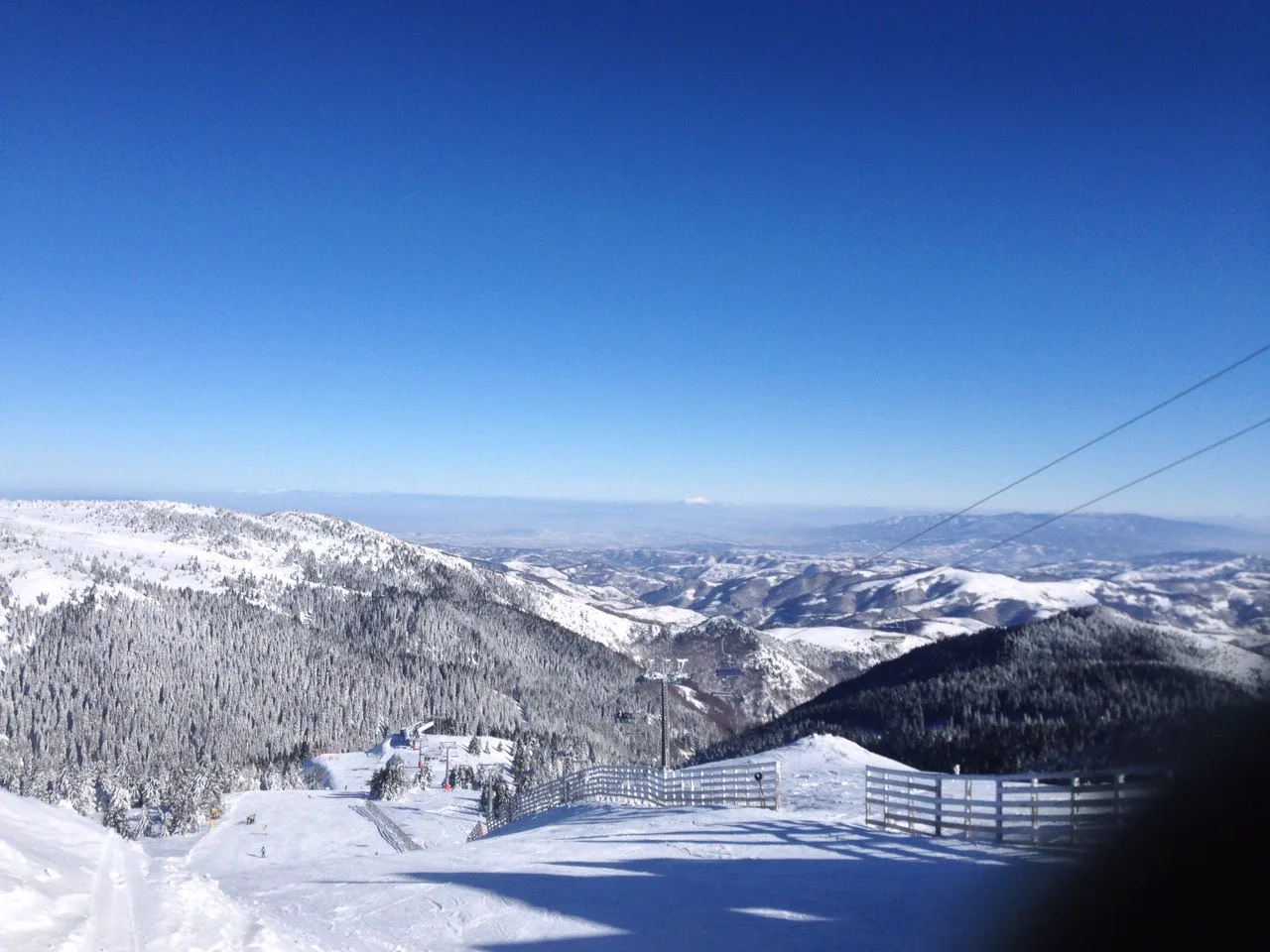 Kopaonik zimski pejzaž, Serbia