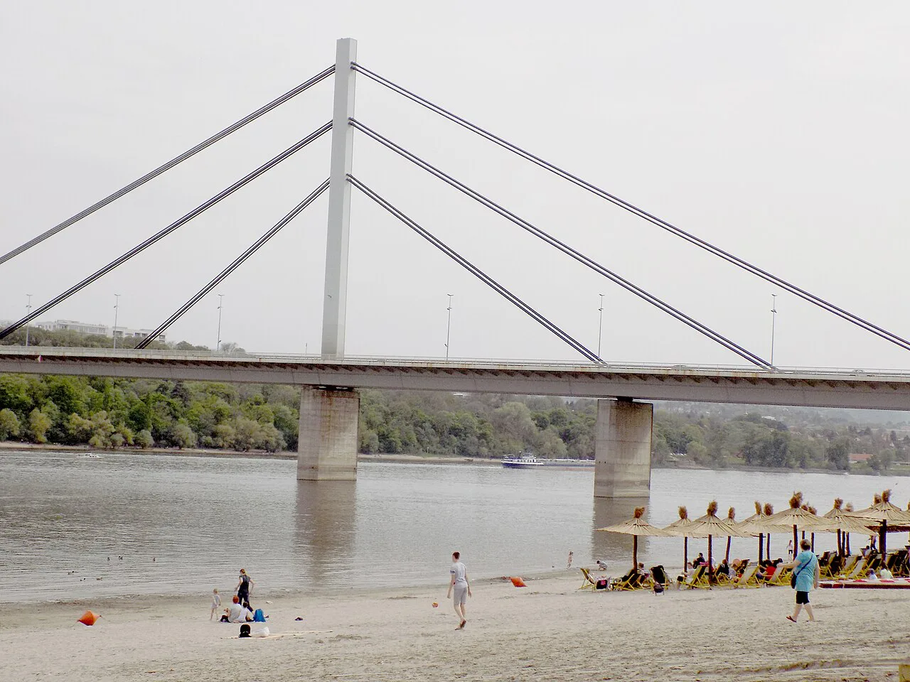 Beach in Novi Sad - Štrand, Serbia