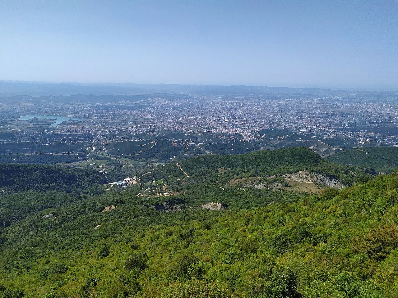 View of Tirana from Dajti mountain